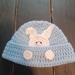 Child size crocheted perk a boo hat made to order in your color choice.